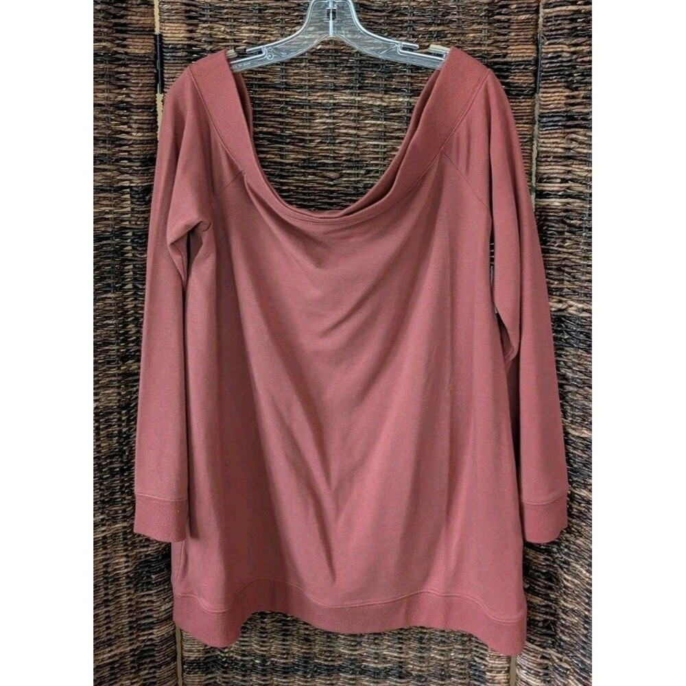 NWT Daily Ritual Off The Shoulder Sweatshirt XL Modal Loungewear Comfy Relaxed